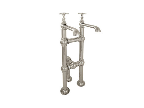 Small Tap Stand With Hurlingham Long Spout Bath Taps