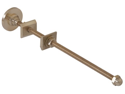 Front Mounted Brass Wall Stay - 300mm Long