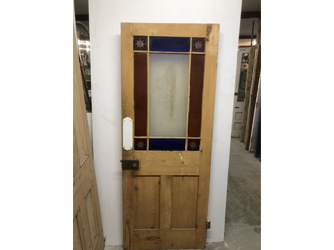 Original starburburst glazed pine door now sold