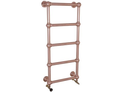 COLOSSUS 5 BAR COPPER WALL MOUNTED TOWEL RAIL 1300MM HIGH X 500MM WIDE