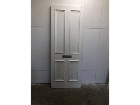 A newly made door in the Victorian Style 4 panel front door fd48