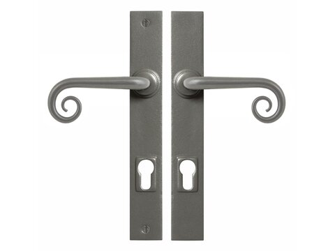 Curl Multipoint 92mm Sprung Entry Satin Steel Left Handed