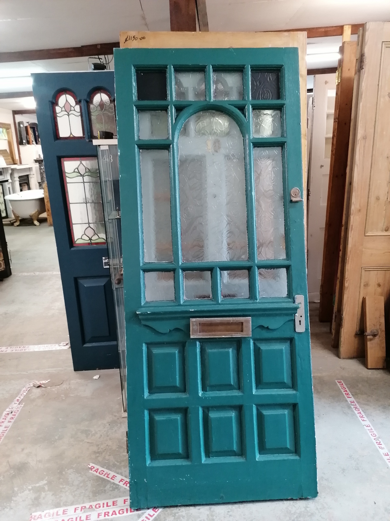 Reclaimed Front Door with Design