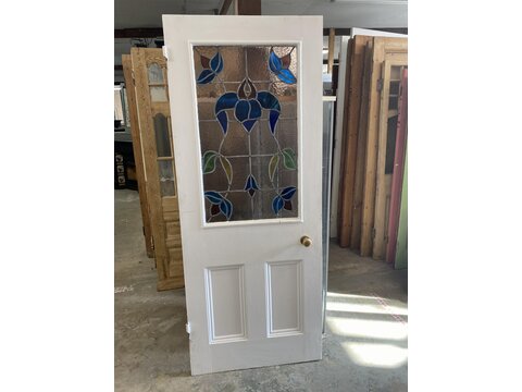 Stain glass door