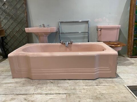 A truly wonderful original Art Deco bathroom suite