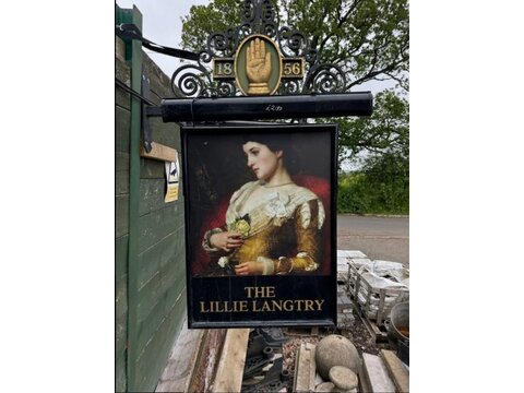 Incredible Lillie Langtry sign with lights s215