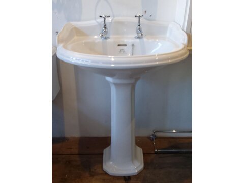A SUPERB LEFROY BROOKS SINK AND STAND