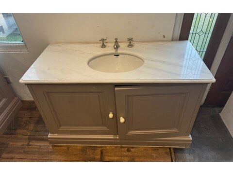 A beautiful marble sink vanity unit SVU1112
