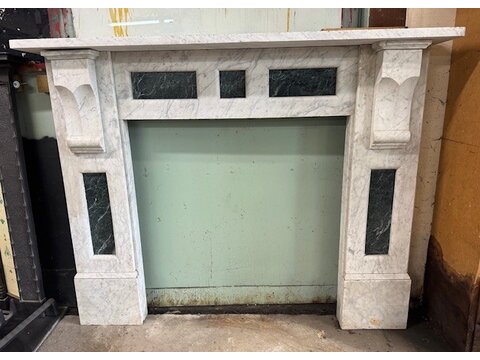 A period Carrera marble fire surround FS091