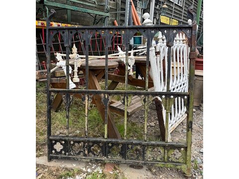 A striking period cast iron gate 1604