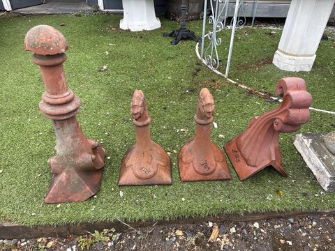 Reclaimed Victorian Terracotta Roof Finials &ndash; Various Designs FI829