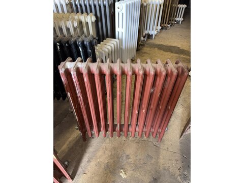 Reclaimed Red Cast Iron Radiator &ndash; 60 &times; 60 cm RD2226